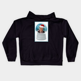 Christmas Hannibal in Winter Snow Globe with Santa Hat Kids Hoodie